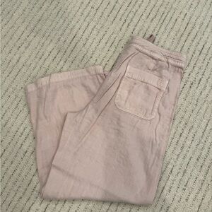American Eagle Outfitters Light Pink Wide Leg Pants - LONG